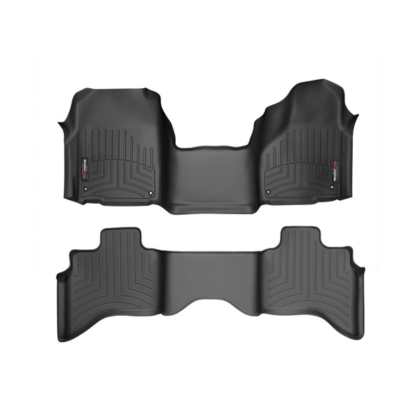 Weathertech Front and Rear Floorliners - Over The Hump, 444641-442162 444641-442162
